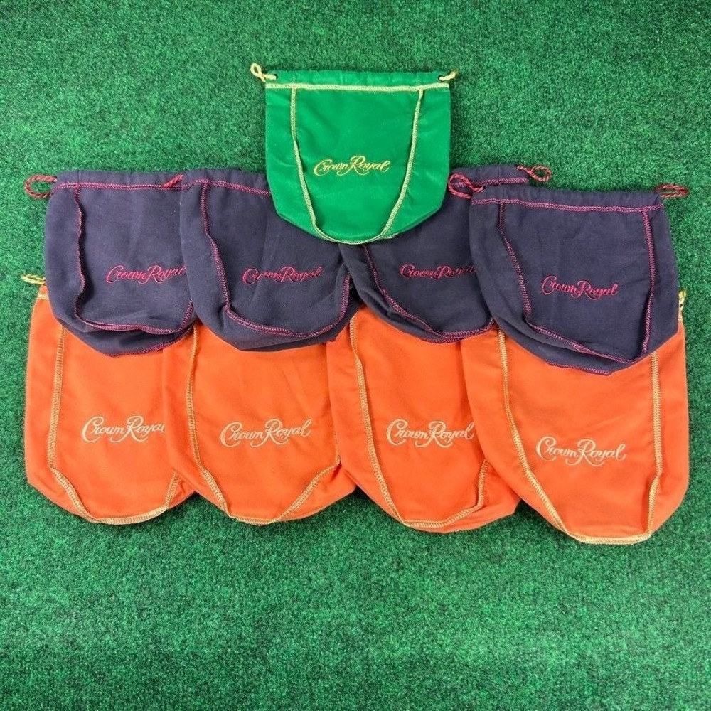 Crown Royal Drawstring Bags Set Of‎ 9 Multicolor